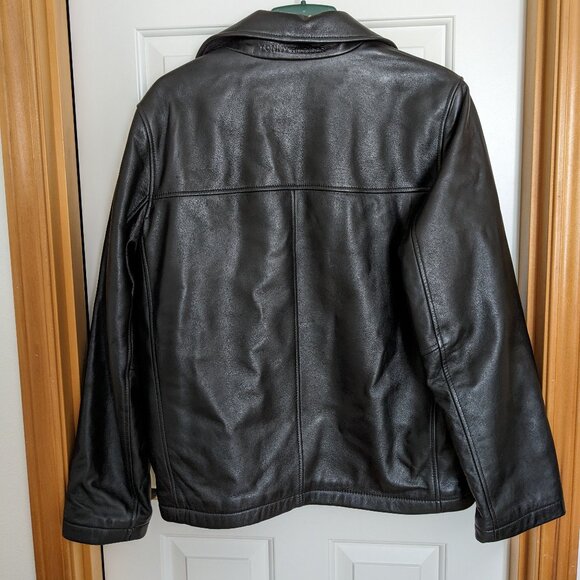 Tommy Hilfiger Black Leather Jacket - Picture 2 of 5